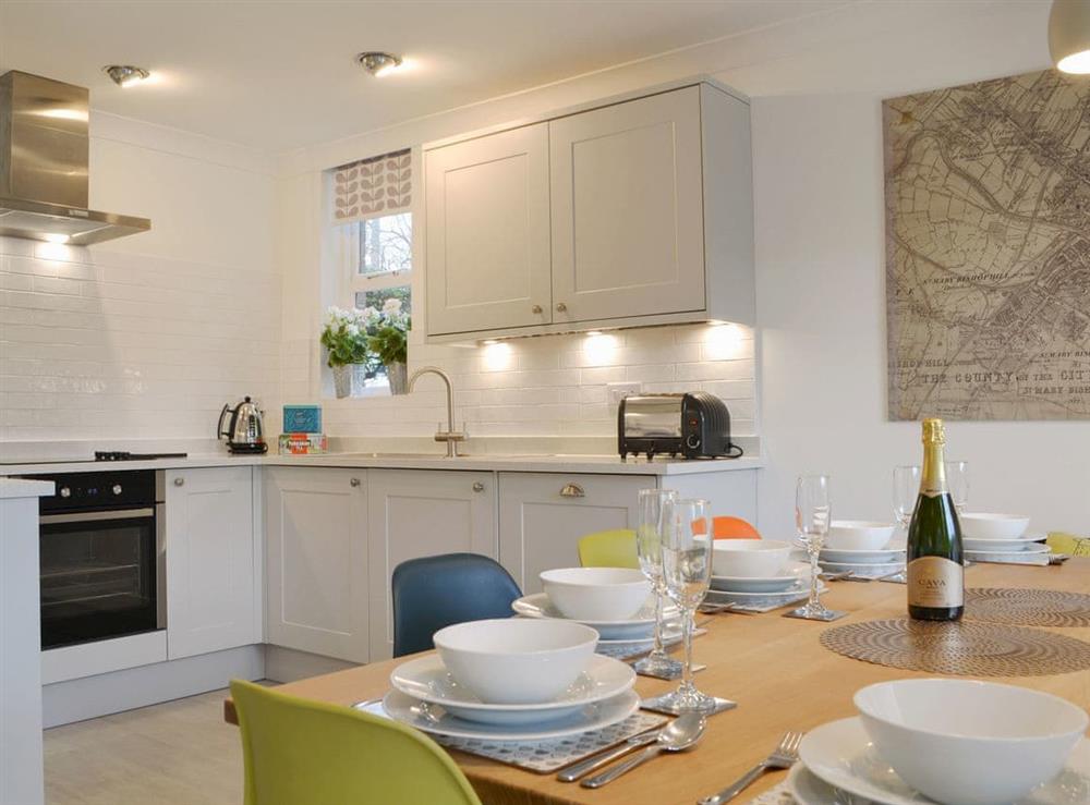 Kitchen/diner at Baille Hill House in York, North Yorkshire