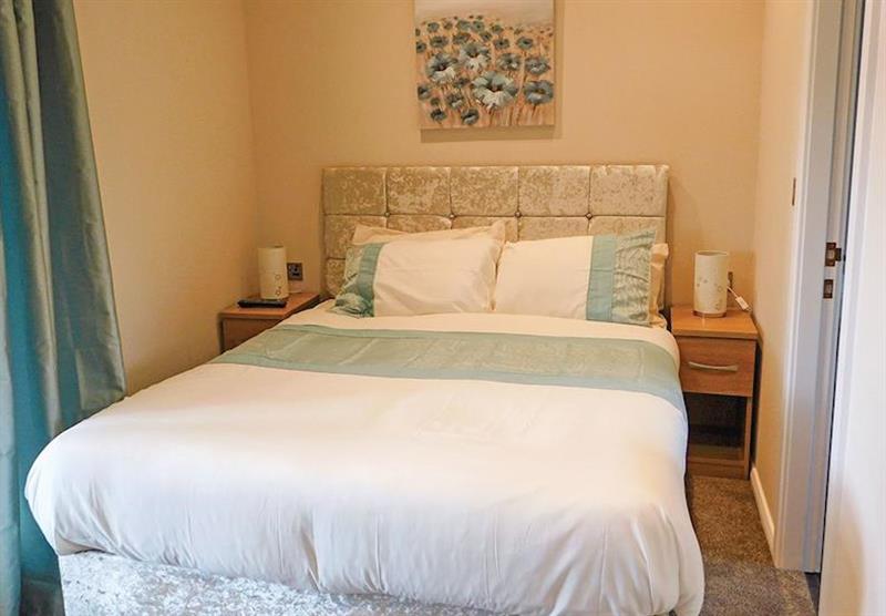 Double bedroom in Bluebird at Bainbridge Ings in Hawes, Yorkshire