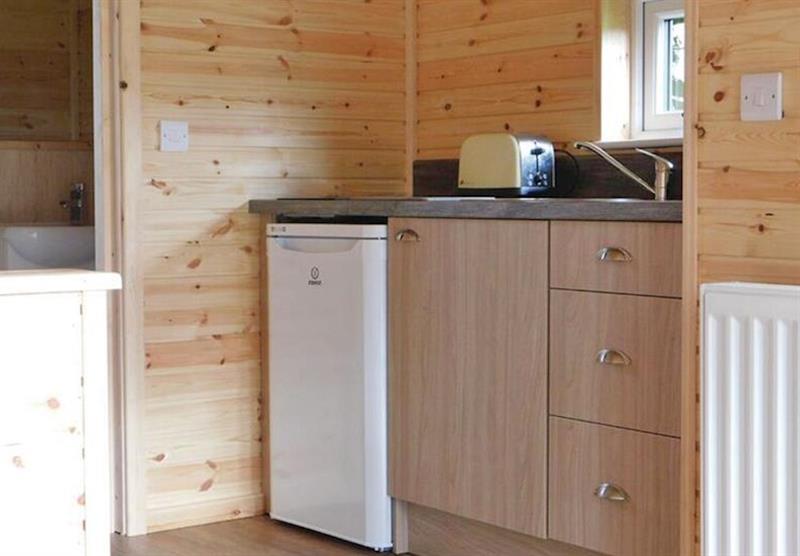 Kitchen in Country Pod at Bainbridge Ings in Hawes, Yorkshire