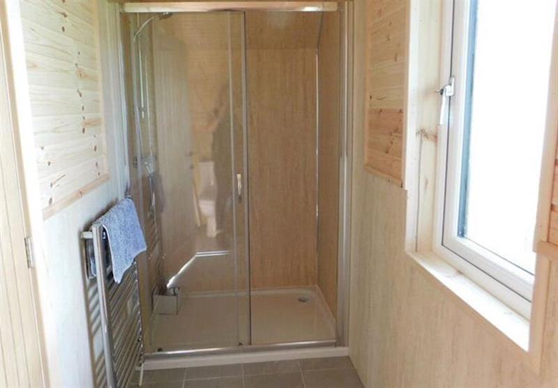 Shower in Country Pod at Bainbridge Ings in Hawes, Yorkshire