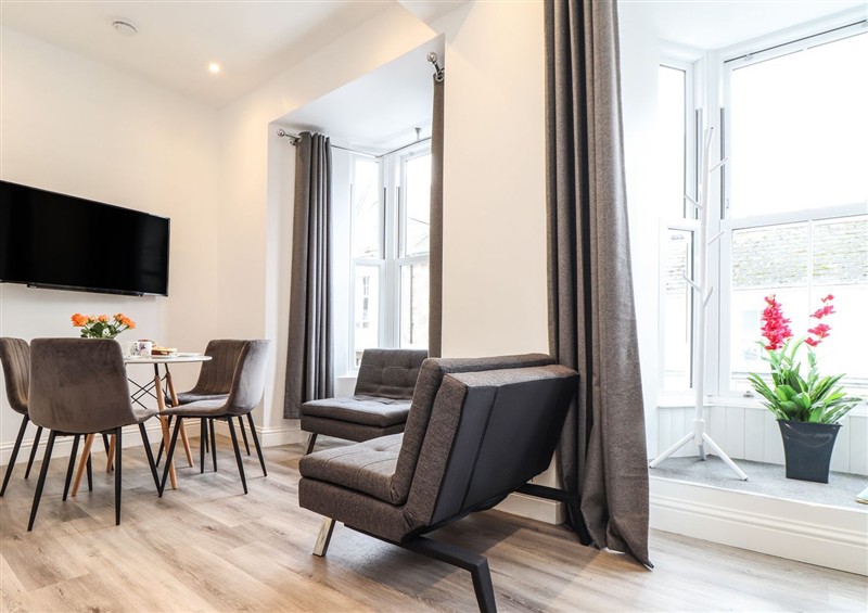 The living area at Baker Chambers, Camborne