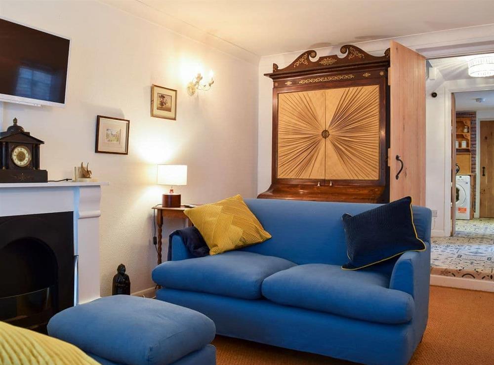 Living room at Bakers Mews Cottage in Kimbolton, near Cambridge, Cambridgeshire