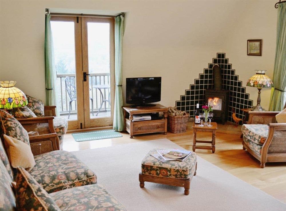 Open plan living/dining room/kitchen at Baldash Lodge in Branscombe, East  Devon., Great Britain