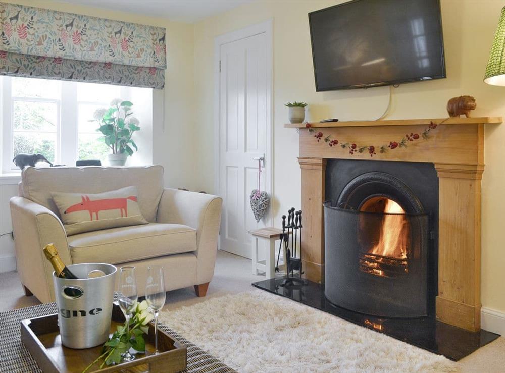 Attractive living room at Baldowrie Gate Lodge in Kettins, near Blairgowrie, Perthshire