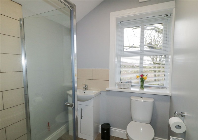 The bathroom at Ballard Cottage Annexe, Lislea near Newry