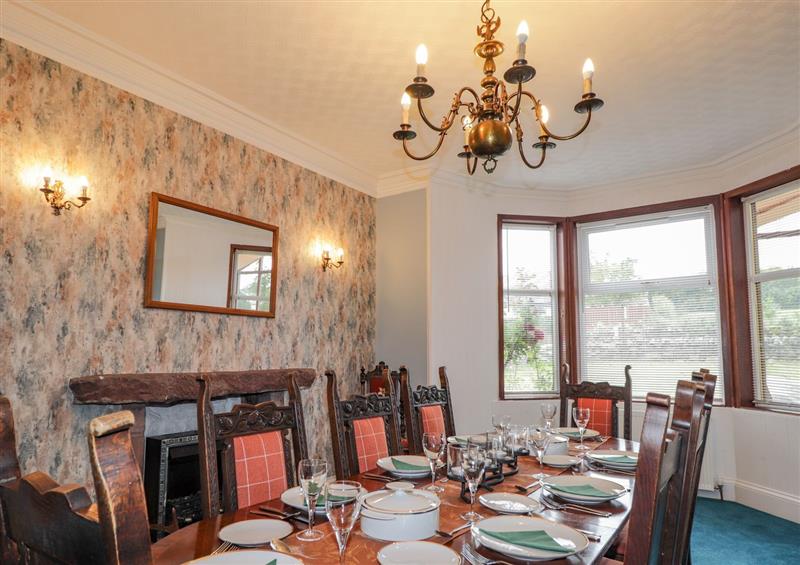 This is the dining room at Balloan House, Marybank near Dingwall