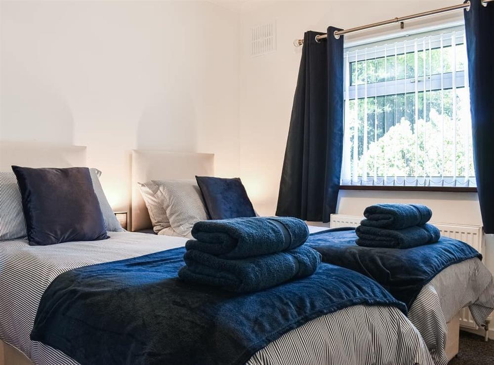 Twin bedroom at Ballyholme in Boosebeck, near Saltburn-by-the-Sea, Cleveland