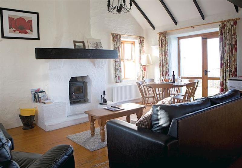 Living room in a Portnoffer Cottage at Ballylinney Holiday Cottages in Bushmills, Northern Ireland