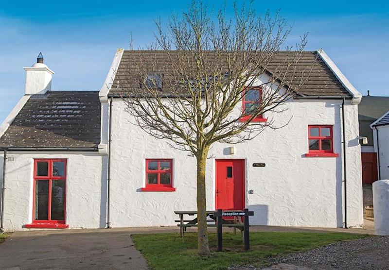Outside Weirs Snout Cottage at Ballylinney Holiday Cottages in Bushmills, Northern Ireland