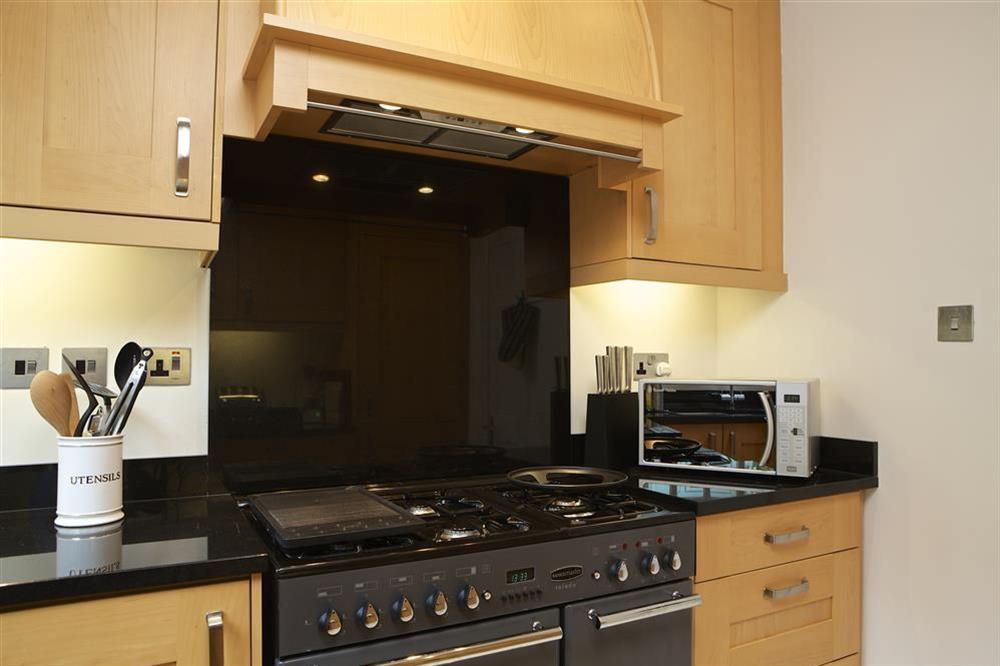 Newly fitted kitchen with a Rangemaster at Balmoral House in , Dartmouth