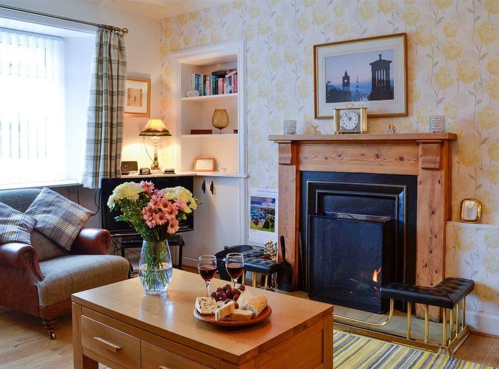 Cosy and warm living/dining room at Balnowlart Lodge in Ballantrae, Ayrshire