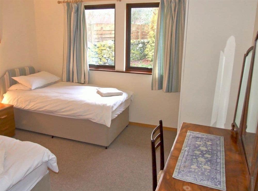 Twin bedroom at Balorrin in Aultgowrie, near Muir of Ord, Ross-Shire