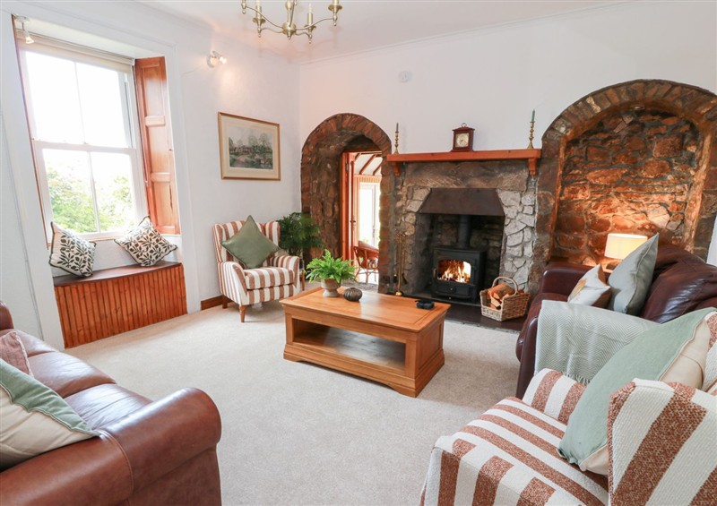 This is the living room at Balsaggart Farm, Kirkmichael