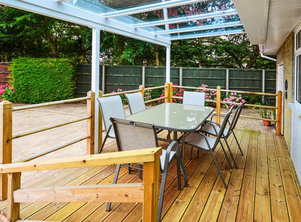 Decking at Baltija in St Lawrence, Isle of Wight