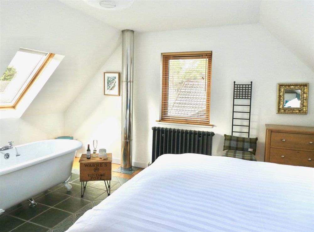 Double bedroom at Baltinna West in Newtonmore, near Aviemore., Inverness-Shire