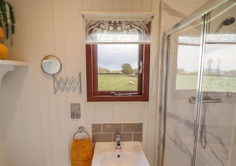 This is the bathroom at Balwen Hut, Berriew near Montgomery