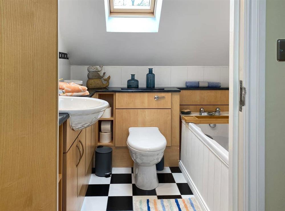 Bathroom at Bamburgh Cottage in Beadnell, Northumberland