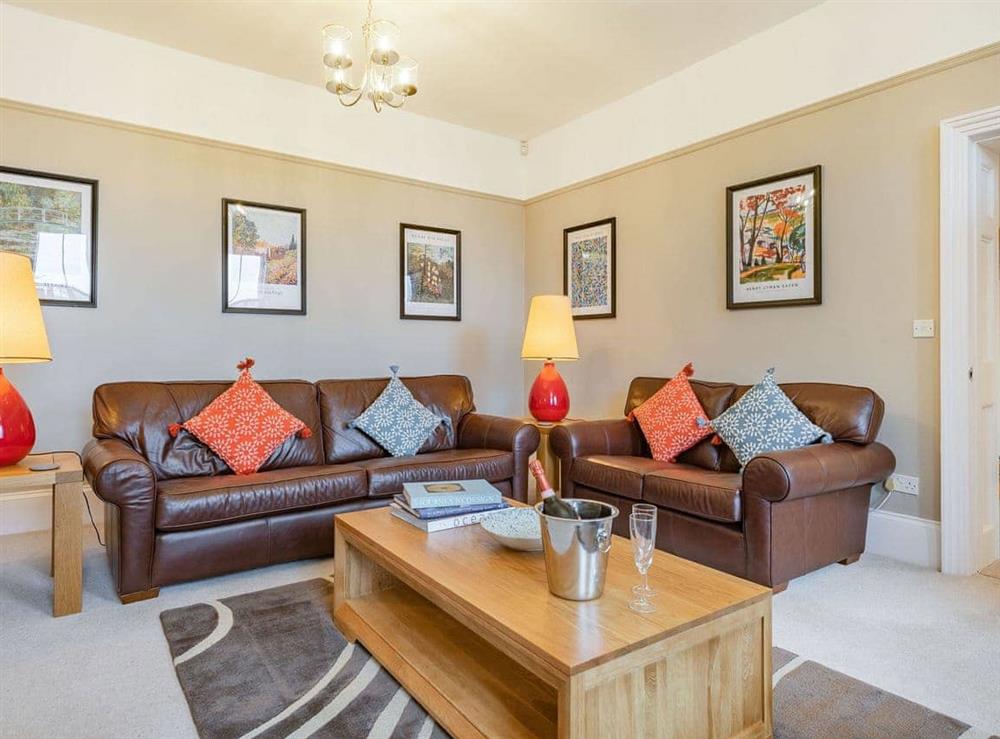 Living room at Bank Apartment in Newnham, near Lydney, Wigtownshire