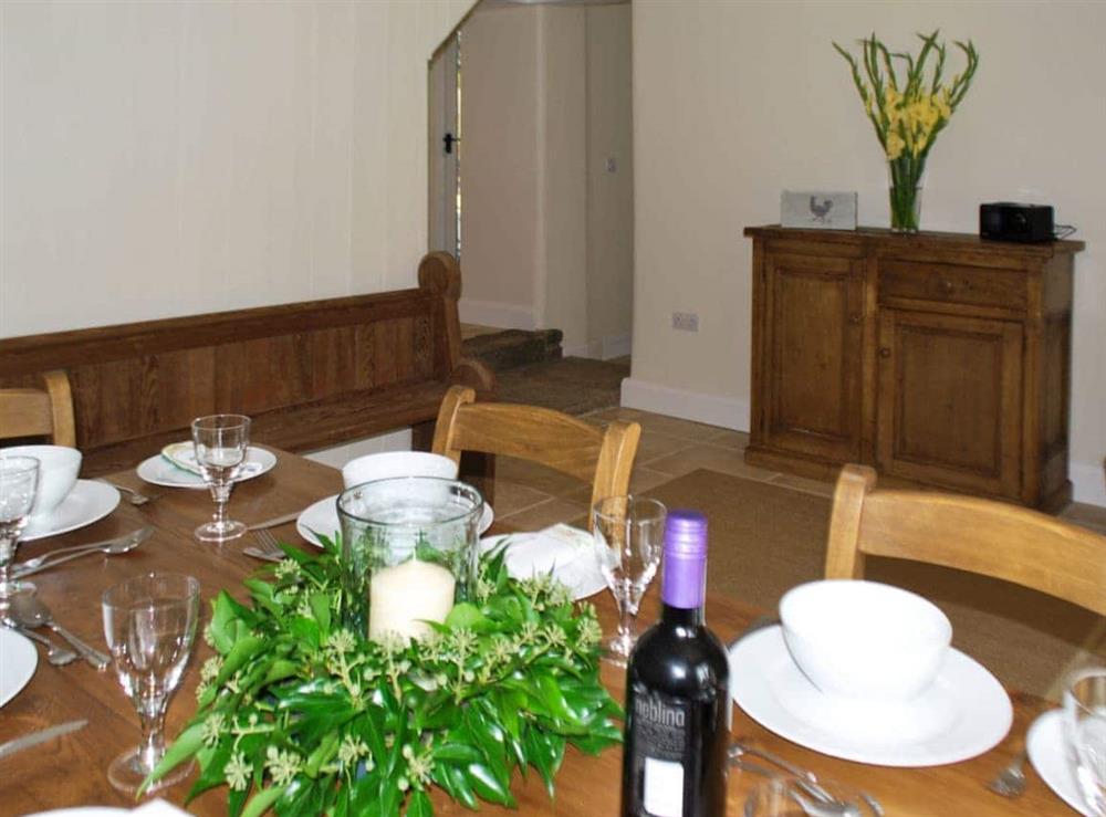 Dining room at Bank Cottage in Grindleford, Derbyshire., South Yorkshire