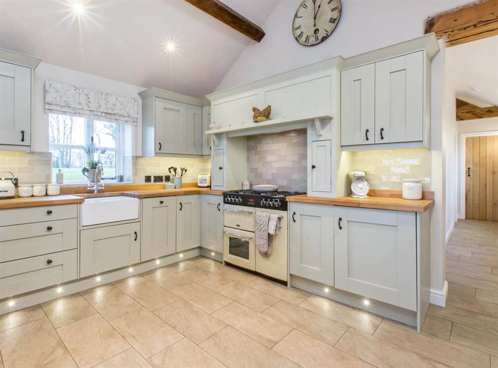 Kitchen at Bank House Barn in Audlem, Cheshire