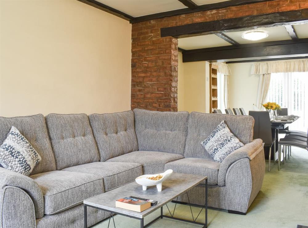 Living area at Bank Lane House in Warton, near Lytham, Lancashire