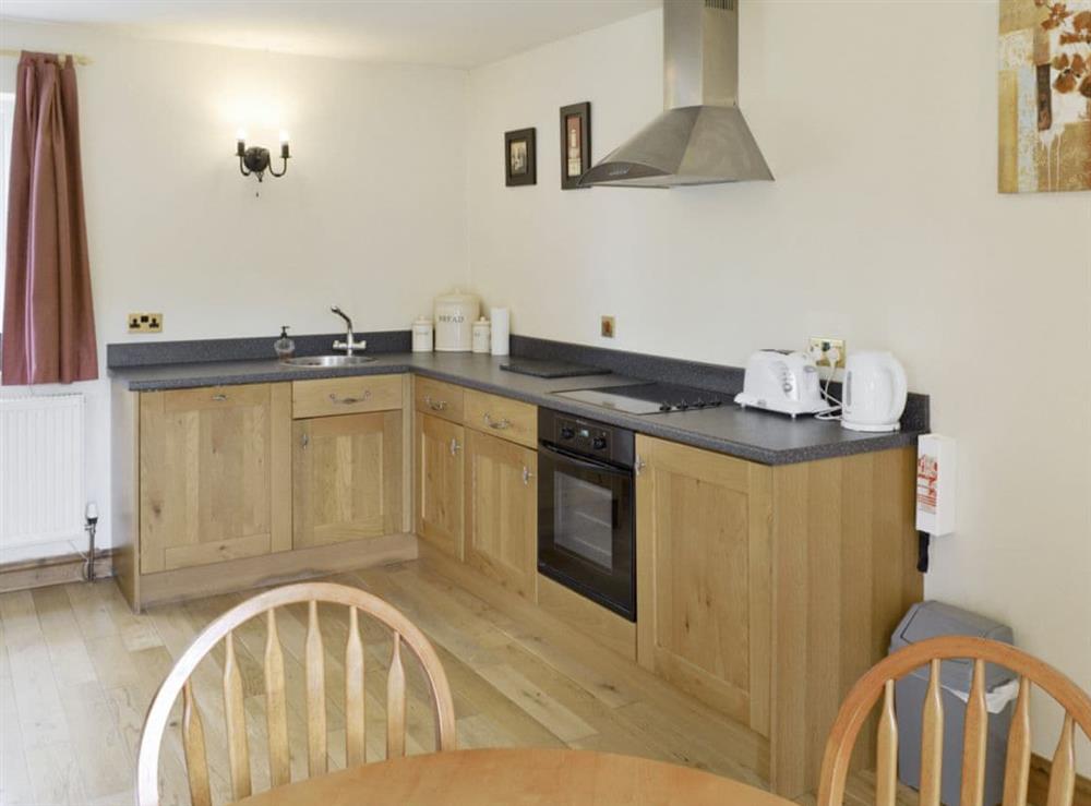 Fully-appointed fitted kitchen at Bank Top Cottage in Pickering, North Yorkshire