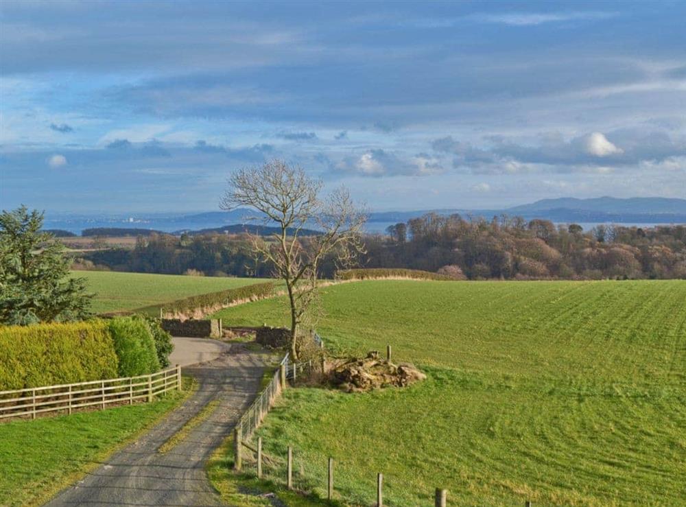 View at Bankhead Cottage in Aberdour, near Edinburgh, Fife