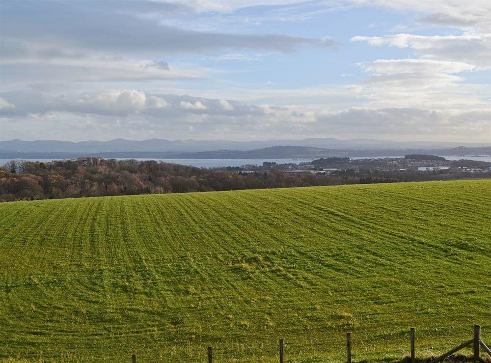 Views overlooking the magnificence of the Forth Bridges at Bankhead Cottage in Aberdour, near Edinburgh, Fife