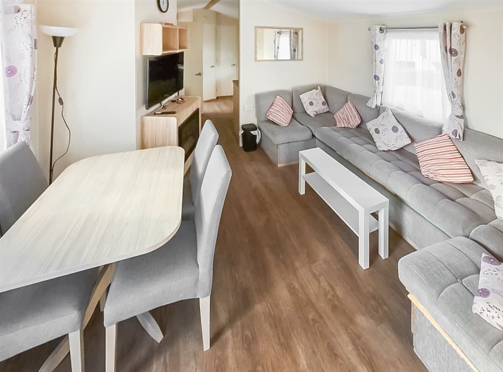 Open plan living space at Bankside 20 in Skegness, Lincolnshire