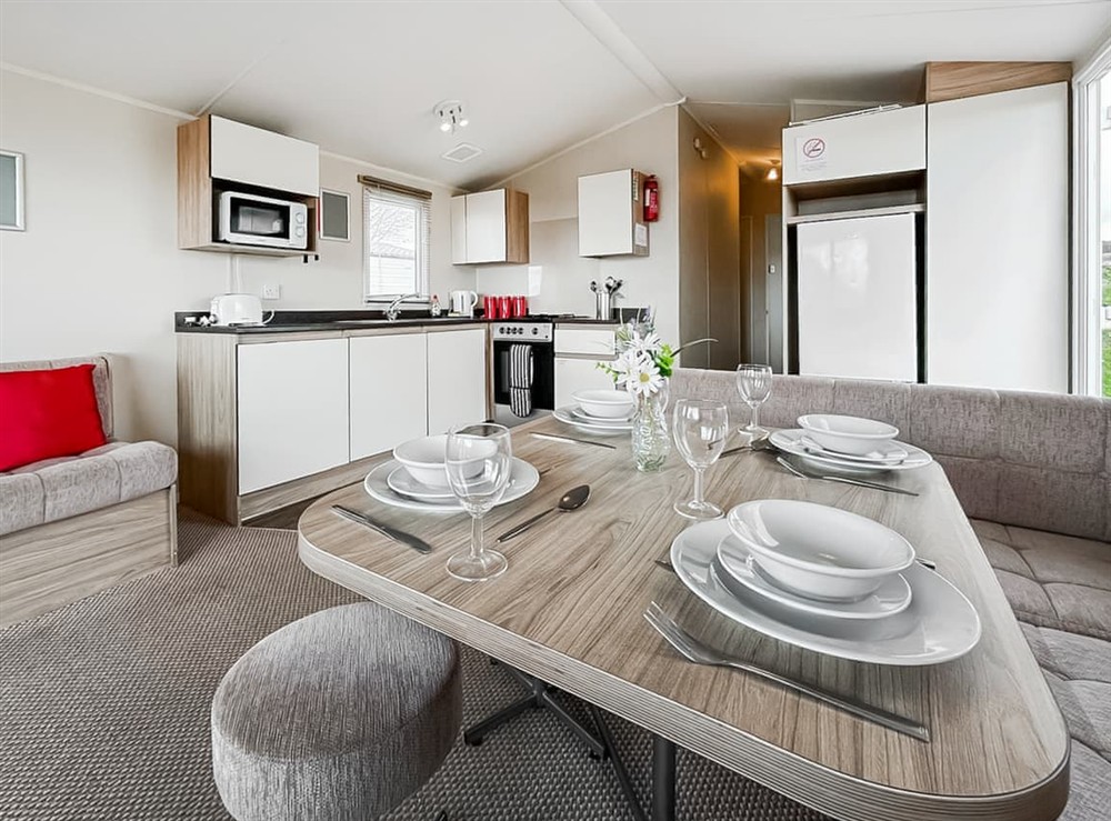 Open plan living space at Bankside 4 in Montrose, Aberdeenshire