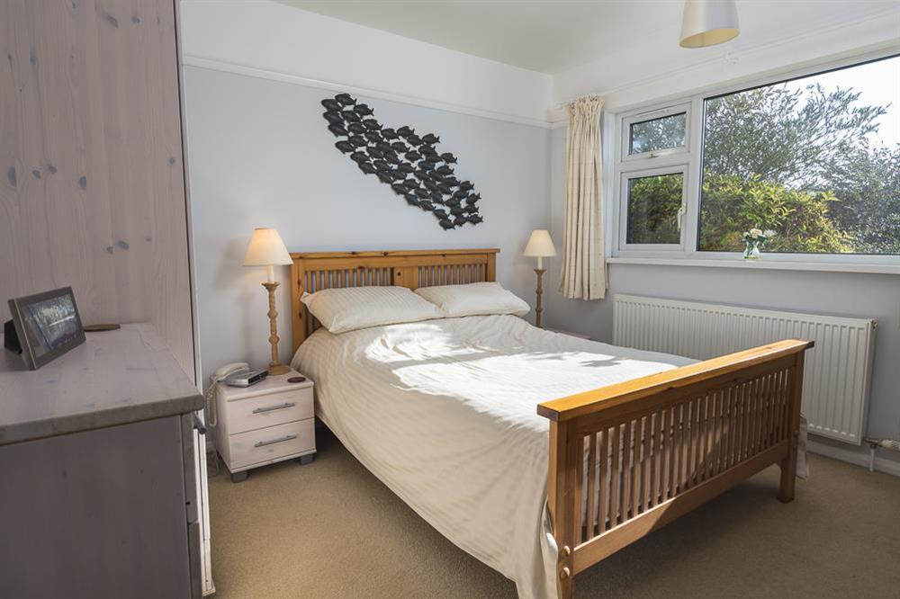 Master bedroom with double bed at Bankside in Hope Cove, Kingsbridge