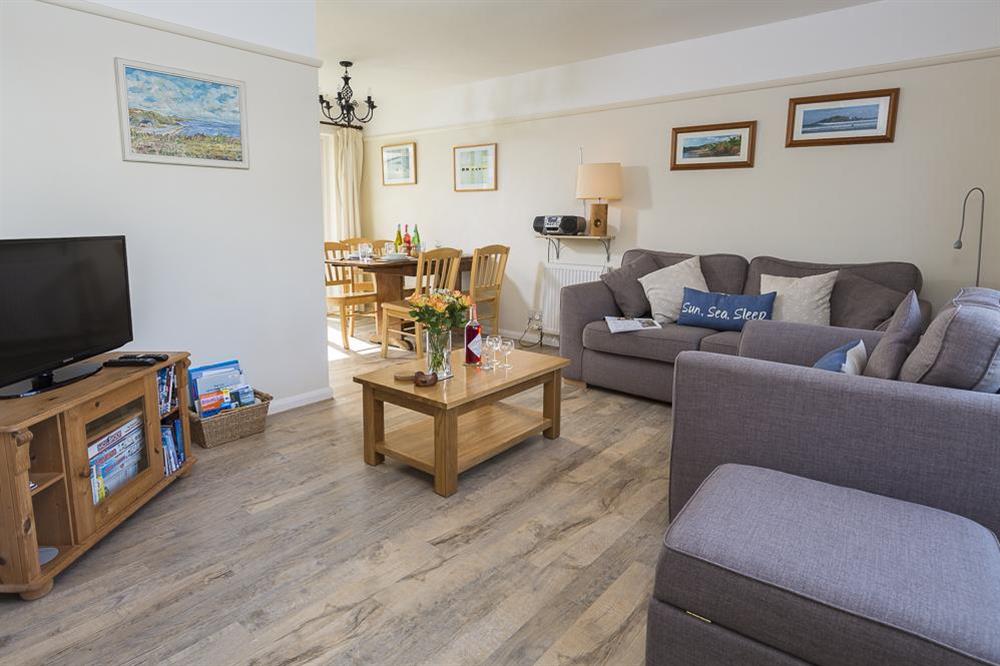 Open plan living and dining area at Bankside in Hope Cove, Kingsbridge