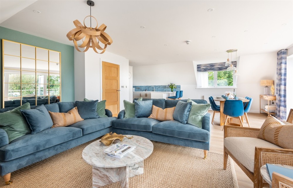 Enjoy the living room at Bantham Retreat in Thurlestone