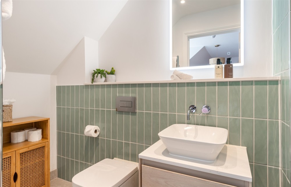 This is the bathroom at Bantham Retreat in Thurlestone