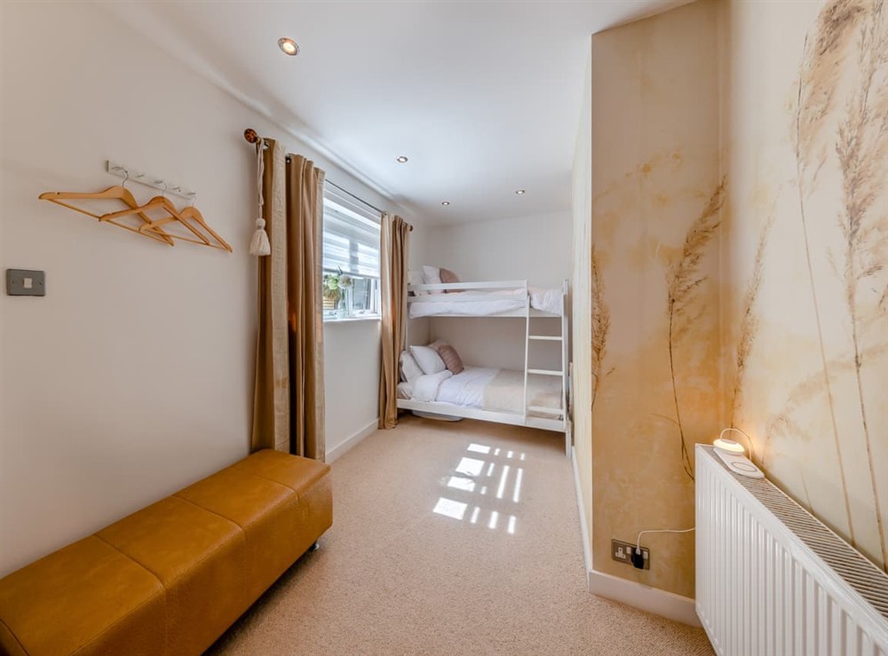 Bunk bedroom at Baobab Lodge in Prestatyn, Denbighshire