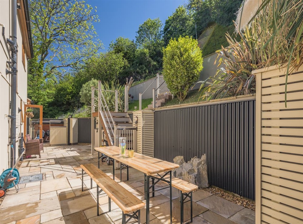 Sitting-out-area at Baobab Lodge in Prestatyn, Denbighshire