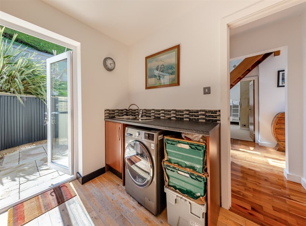 Utility room at Baobab Lodge in Prestatyn, Denbighshire