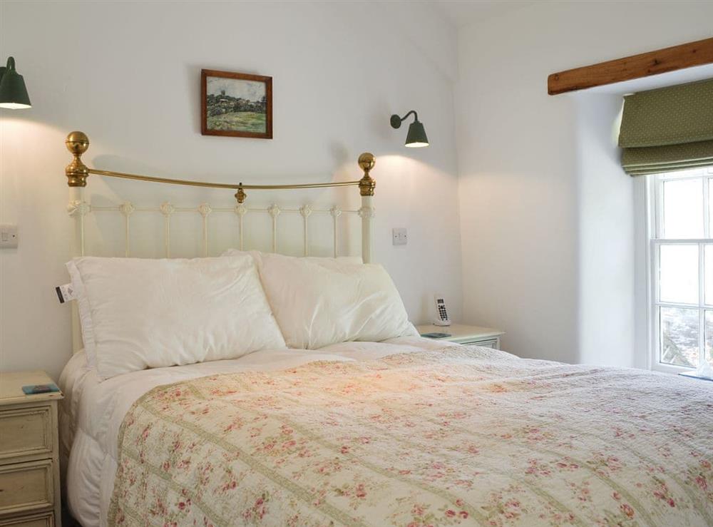 Comfortable double bedroom at Bar Cottage in Port Isaac, Cornwall