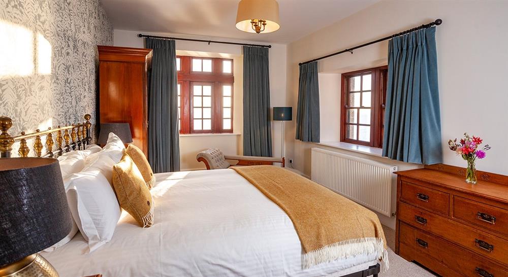 The master bedroom at Bar Lodge in Helston, Cornwall