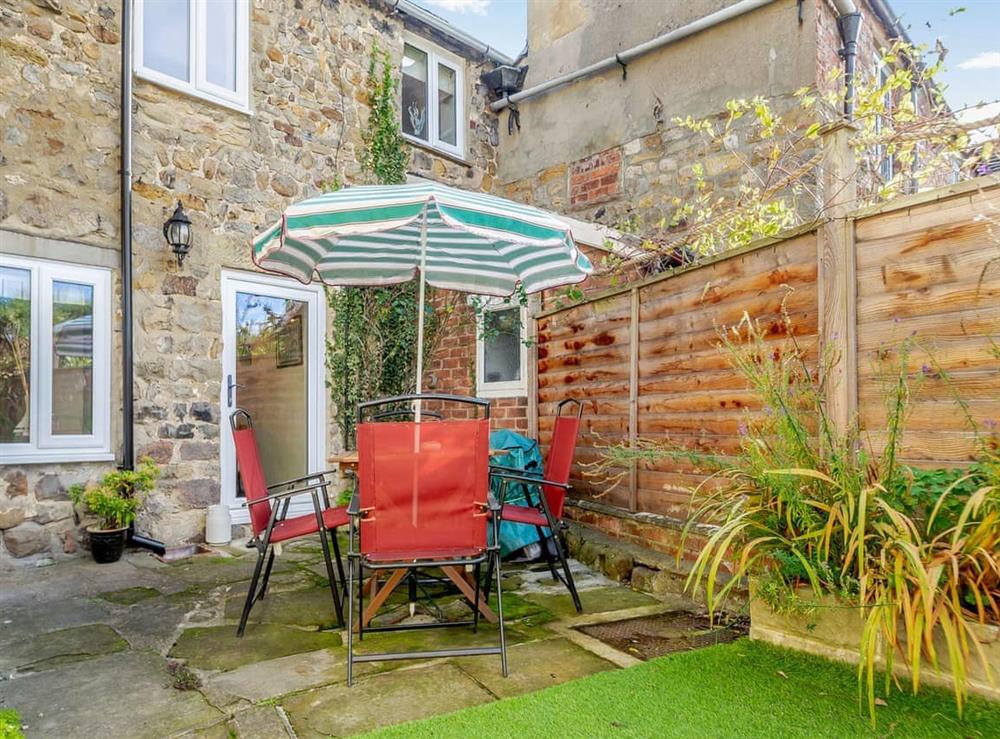 Outdoor area at Barbers Bolthole in Masham, North Yorkshire