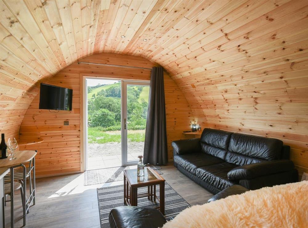 Living area at Barcud Coch in Penybontfawr, near Llanfyllin, Powys