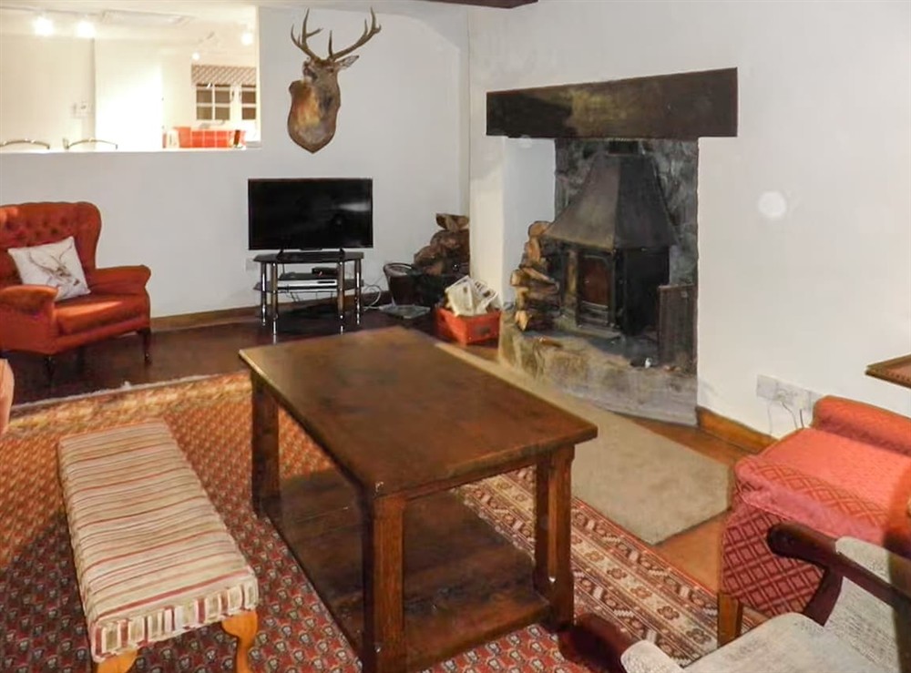 Living room at Barham Cottage in Parracombe, Devon
