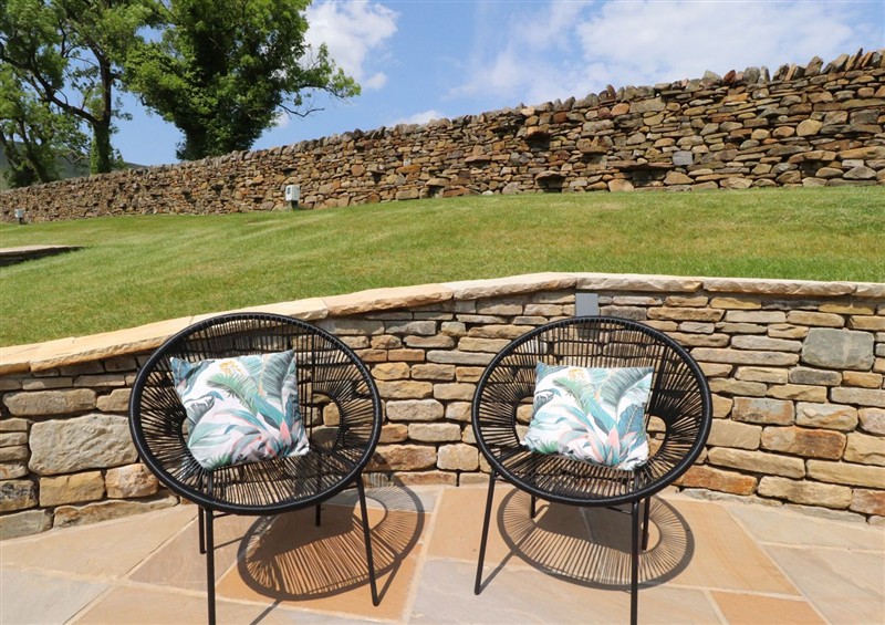 Enjoy a glass of wine on the patio at Barley, Clitheroe