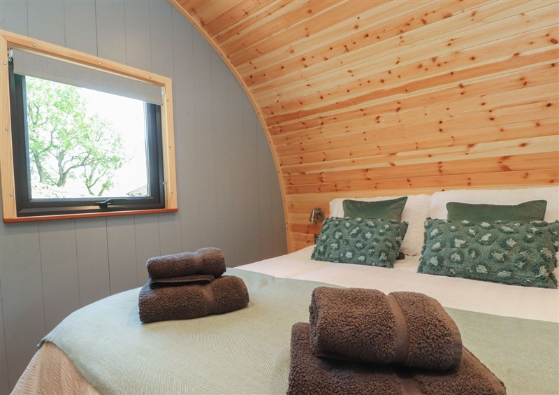 This is the bedroom at Barley, Clitheroe