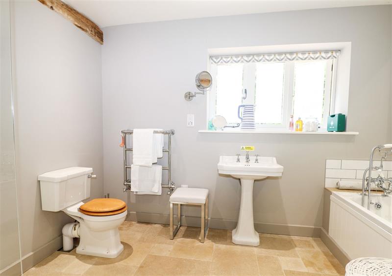 The bathroom at Barley Cottage, Beauworth near Cheriton