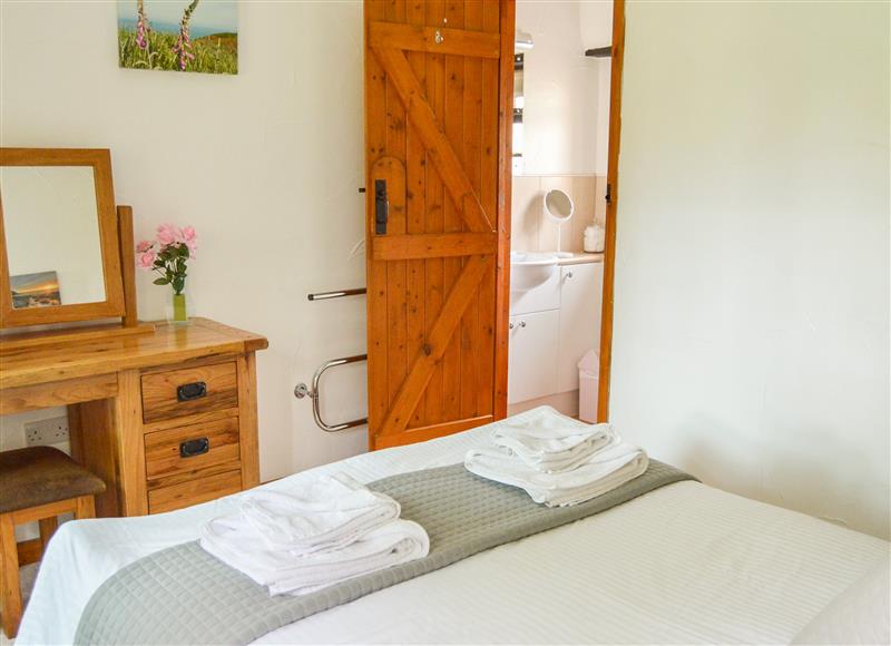 One of the bedrooms at Barley Cottage, Hartland