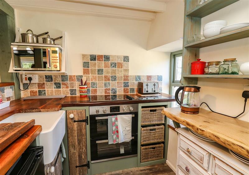 The kitchen at Barley Cottage, New Quay