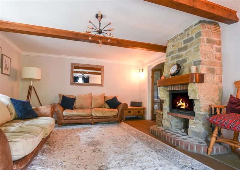 This is the living room at Barley Cottage, Weycroft near Axminster