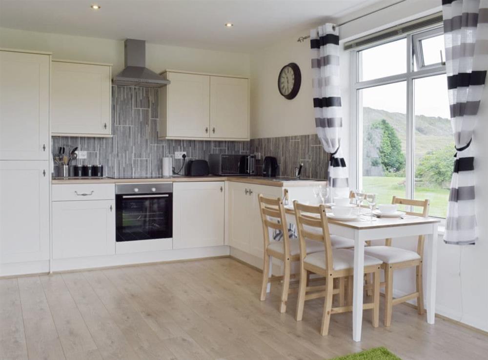 Well-equipped kitchen with convenient dining area at Barley Heights in Hapton, Lancashire