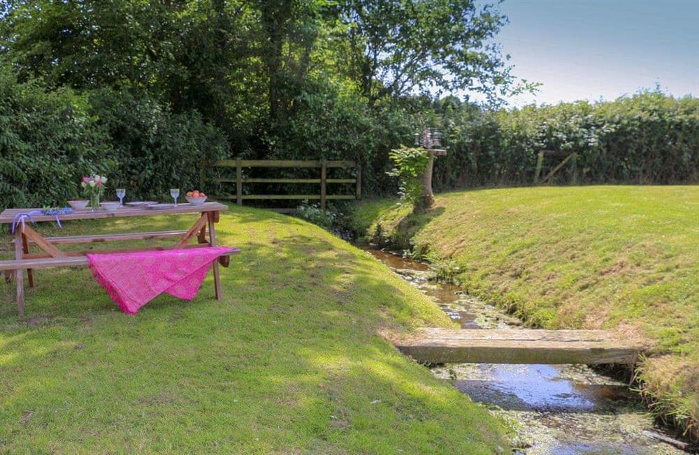 Rural landscape at Barley Hill Pod in Somerset, England